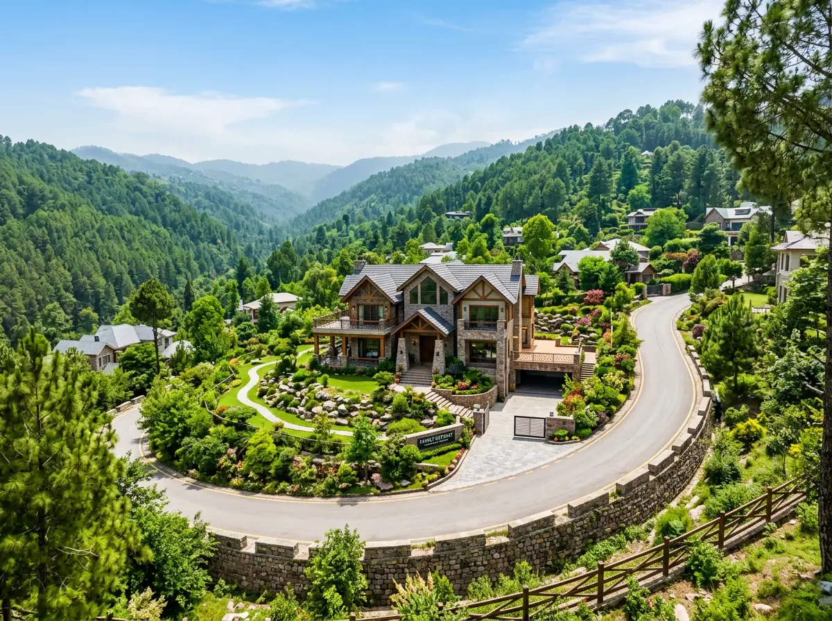 Family retreat in the mountains